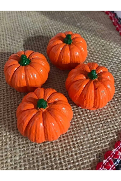 omilife 4'lü Balkabağı Küçük Biblo Balkabağı Biblo