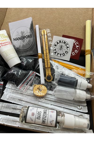 Karınca Tattoo All Inclusive Large Handpoke Permanent Tattoo Kit