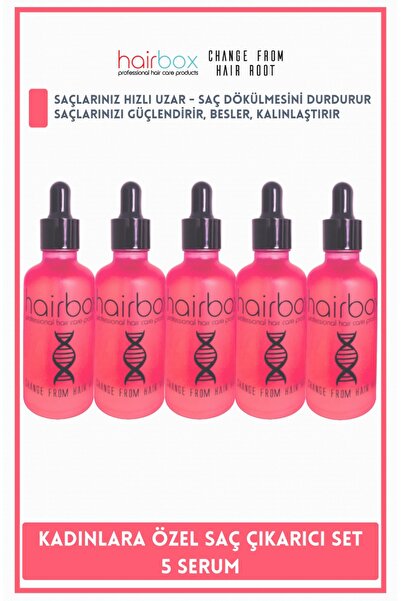 hairbox professional hair care products Kadın Saç Serumu, Saç Serumu Serum , Saç Gürleştirici (5'Lİ SERUM)
