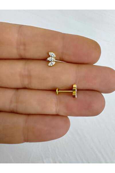 Arescollection 1 adet G23 TİTANİUM ( TİTANYUM) HELİX TRAGUS CONCH UYUMLU PİERCİNG