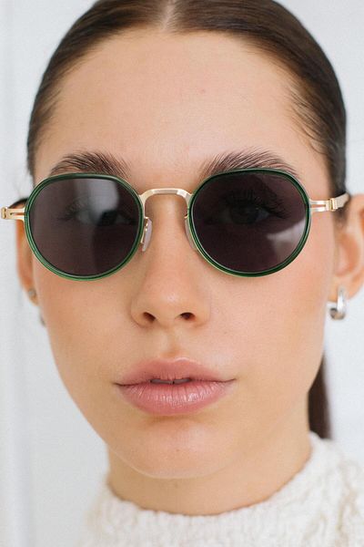 Bilge Karga Bertel Gold Green Black Sunglasses
