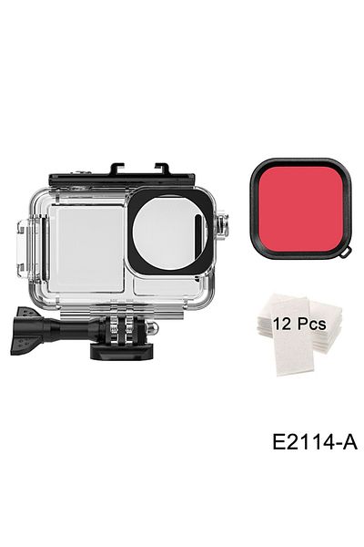 ORBMART E2114-A 40m Waterproof Case for DJI OSMO Action 3 4 5 Pro Underwater Dive Housing Protective Diving