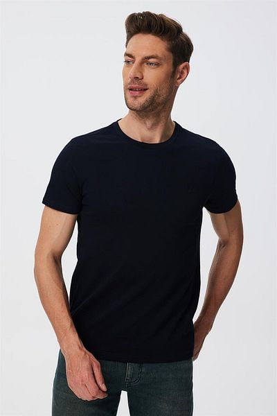 Lee Cooper Twings 1 Мъжка тениска с О-образно деколте в тъмносиньо