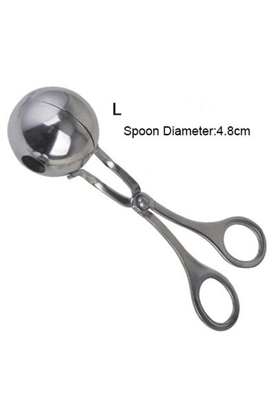 Choice L Meat Ball Maker Tool Stainless Steel Clip Round Rice Ball Shaper Spoon Meatball Making Mold Non S.