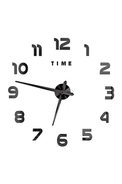 Choice 3d Black(130CM) 2023 Modern Design Large Wall Clock 3d Diy Quartz Clocks Fashion Watches Acrylic Mir