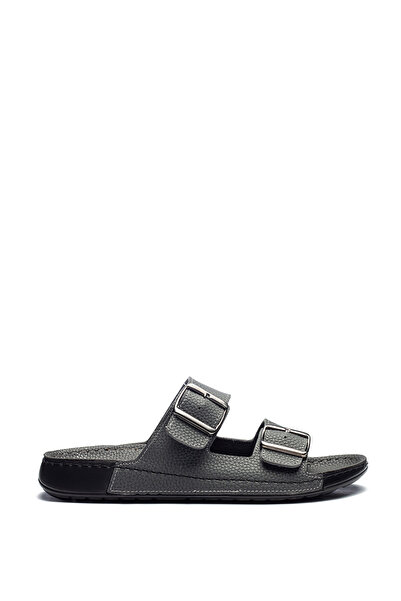 İRONİX Trk-001 Men's Faux Leather Comfortable Daily Slippers