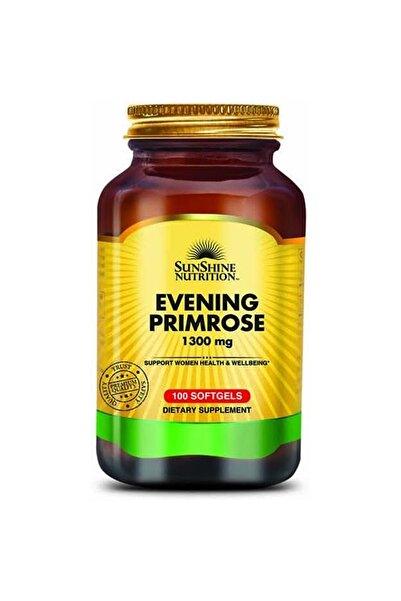 Sunshine Nutrition التغذية زيت زهرة الربيع المسائية 1300 ملغ - 100 كبسولة هلامية