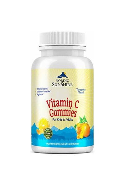 NORDIC SUNSHINE حلوى جيلاتينية بفيتامين سي للأطفال من سن 7 إلى 12 عامًا - بنك...