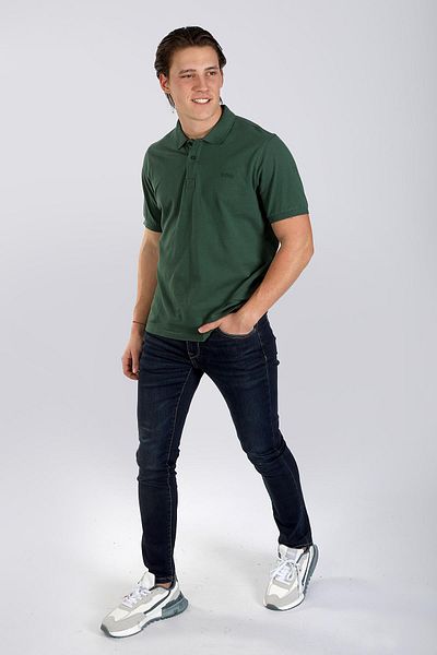 Lee Cooper Twins 1 Men's 100% Cotton Pique Polo Neck T-Shirt K. Green