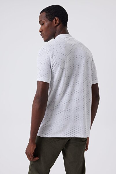 Lee Cooper Newmixed Men's 100% Cotton Polo Neck T-Shirt White