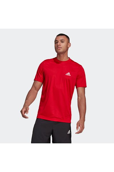 adidas Ανδρικό κόκκινο μπλουζάκι Aeroready Designed To Move (GM2108)