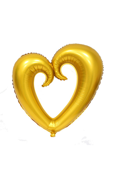 Choice 40inch Gold 40 Inches Valentine Giant Hook Heart Foil Balloons Engagem...