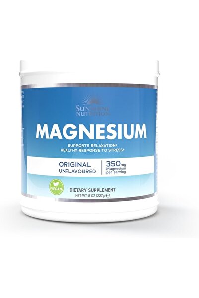 Sunshine Nutrition المغنيسيوم، 350 ملغ من المغنيسيوم لكل وجبة - نكهات طبيعية،...