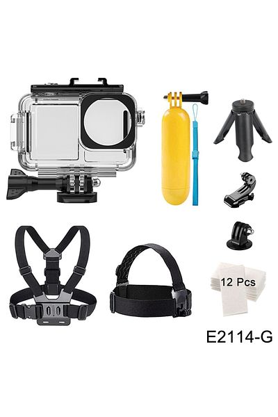 ORBMART E2114-G 40m Waterproof Case for DJI OSMO Action 3 4 5 Pro Underwater Dive Housing Protective Diving
