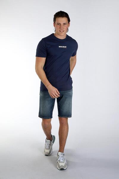 Lee Cooper تي شيرت رجالي من Eward مصنوع من القطن بنسبة 100% برقبة دائرية بالل...