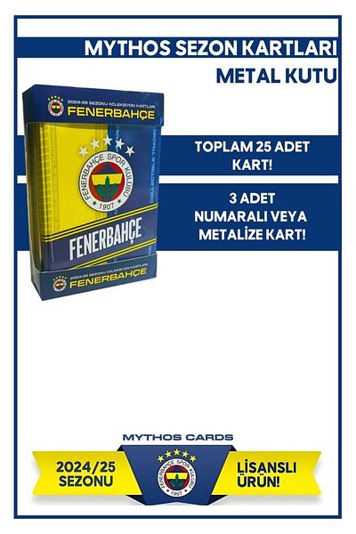 Fenerbahçe 2024-25 Season Cards - Metal Box
