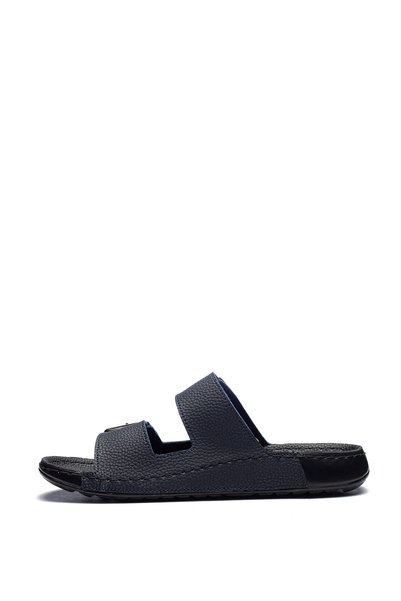 İRONİX Trk-001 Men's Faux Leather Slippers Comfortable Daily Use Lightweight Non-Slip Sole Home Outdoor Slippers