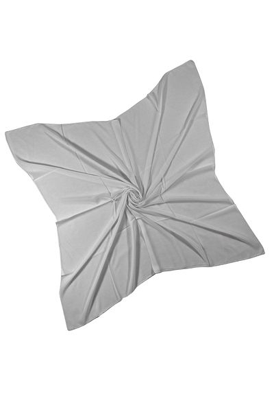 mim eşarp Λευκό Χρώμα 110x110 Cm - Κασκόλ Αιγυπτιακό Κρεπ