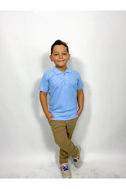 NACAR STYLİSH Παιδικό μπλουζάκι με γιακά πόλο και κοντά μανίκια