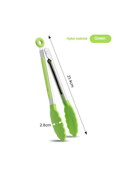 Choice3 مشبك طعام من النايلون المقاوم للحرارة العالية من الفولاذ المقاوم للصد...