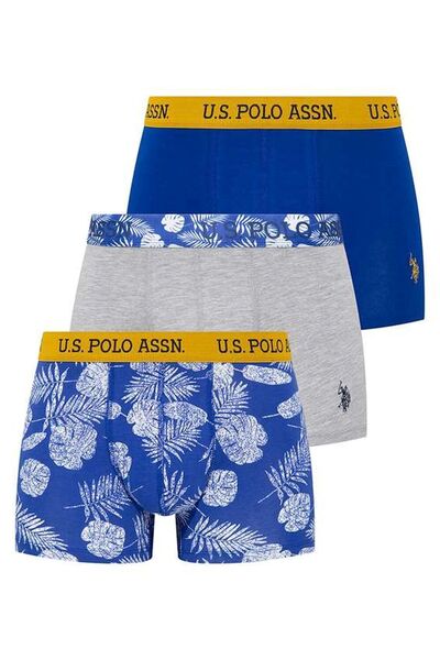 U.S. Polo Assn. 80433 Ανδρικά Sax-Sax-Grey 3-pack Boxer