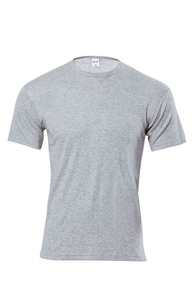 Anıt 1107 Gray 3 Pieces Ribbed O Collar Sleeve Men's Undershirt