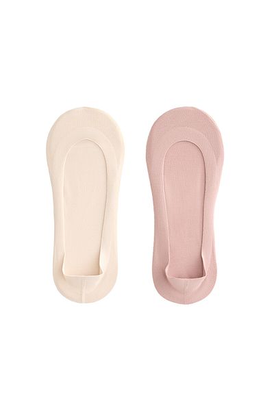 Oysho 2 pairs of low cut cotton blend invisible socks