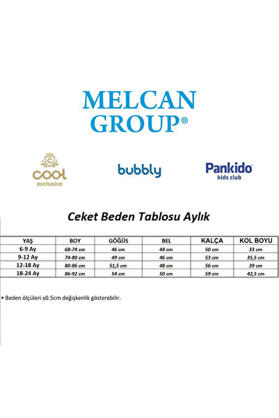 Bubbly Erkek Çocuk İçi Peluşlu Kot Ceket 3lü Takım