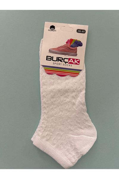 BURÇAK Women's Cotton Booties Socks Set of 4