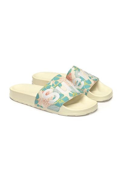Superga Papuci de pisică bej - 1908 Hıbıscus Print, cu material Polysoft și număr de model S2134mw-a28-sp