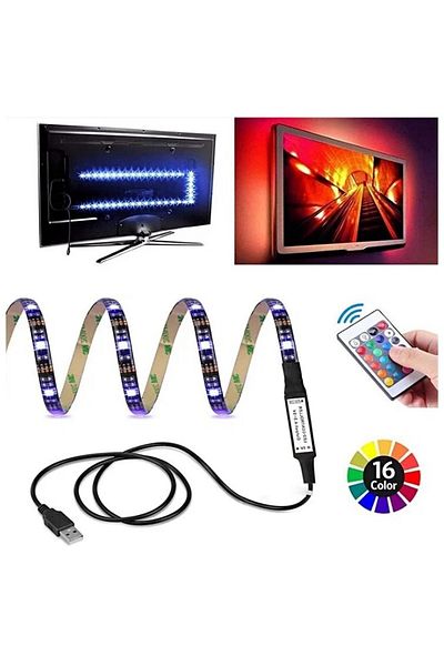 Generic شريط الاضاءه Led يعمل usb