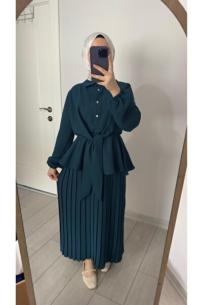 Mmasiva collection Pleated Skirt Suit