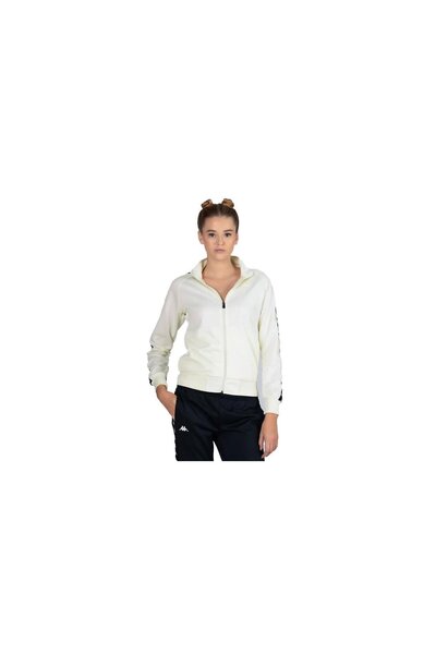 Kappa 222 Banda Wanniston Slim Tk Kadın Sweatshirt 341h5uw-c4v-k Beyaz