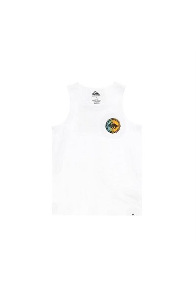 Quiksilver Yth Tank Şirti - Λευκό παιδικό μπλουζάκι Long Fade Eqbzt04723-10