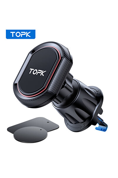 Choice حامل هاتف مغناطيسي للسيارة من TOPK لتركيب الهاتف في فتحة تهوية السيارة...