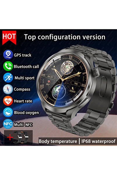 Choice 1.85 inch HD Screen Black steel BOXUXING 1.85-inch Smart Watch Men Spo...