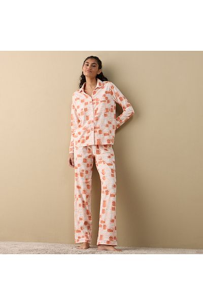 FAV Printed Shirt and Pyjama Set