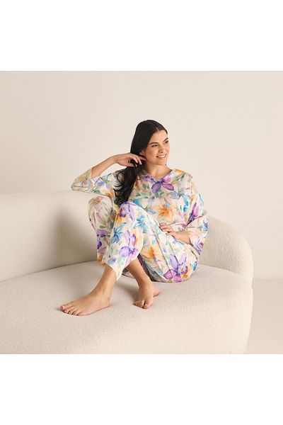 FAV Floral Print T-shirt and Pyjama Set