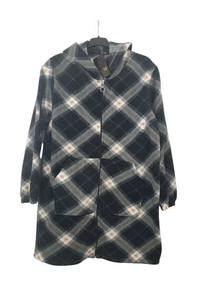 GGMM Plus Size Hooded Fleece Cardigan