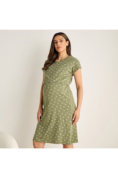 FAV All-over Print Maternity Night Dress