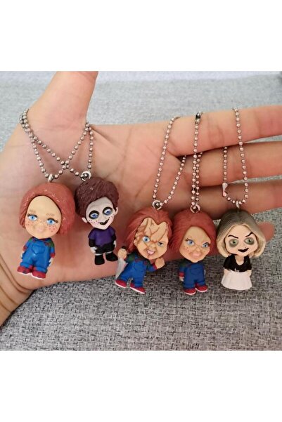 Choice pack by bag 5pcs/set Scary chucky Horror Movies Child's Play Figure Keychain Toys
