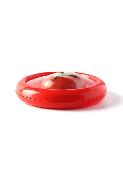 Choice Red Kitchen Storage Box Fruit Vegetable Container Fresh Box Avocado Tomato Lemon Onion Fresh-Keeping
