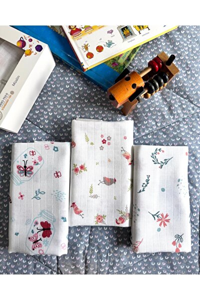 Mutlu Gün Marketi طقم بطانية وبطانية موسلين متعددة الأغراض مكون من 3 قطع 100%...