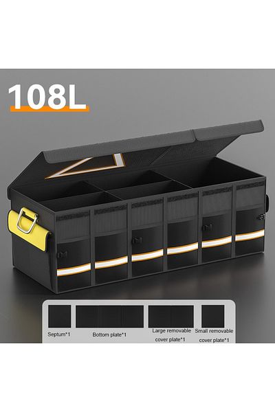 Choice 108L Car Trunk Storage Box Large Capacity Collapsible Durable Multifunction  Tools With Reflective S