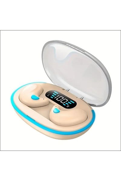 Choice khaki X55 Sleeping Earbuds Wireless Mini Headphones For Work TWS Bluetooth Earphone Stereo Hidden He