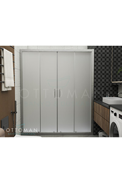 Marka İKİ DUVAR ARASI PARLAK KROM SATİNE CAM DUŞAKABİN 150-200 CM