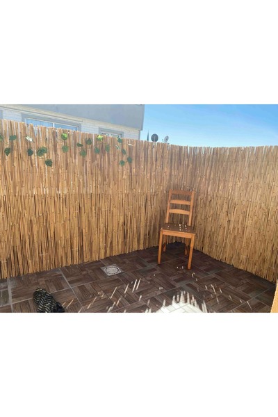 1,20 Metre X 5 metre Kamış Hasır Doğal Çit Gölgelik