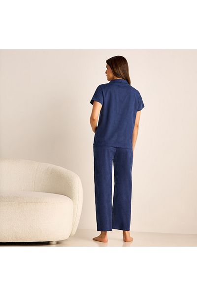 FAV Textured Maternity Shirt and Pyjama Set