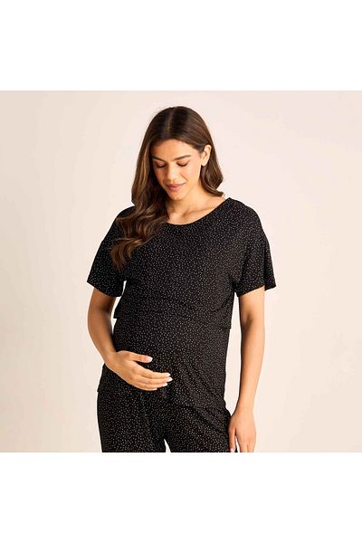 FAV Printed Maternity T-shirt and Pyjama Set
