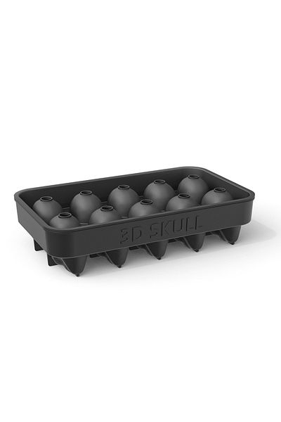Choice 10 Company Skulls 10-piece Skull Silicone Ice Cube Mould